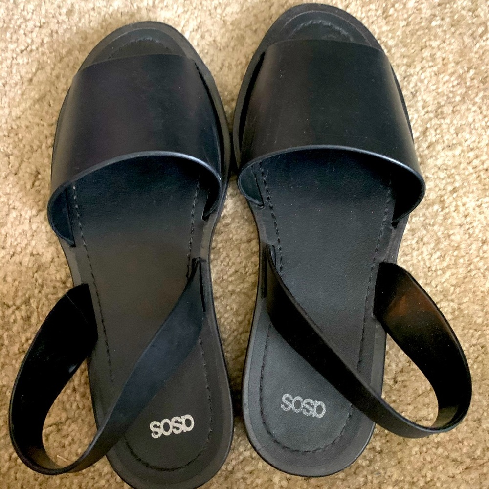 ASOS Black Slip on sandal